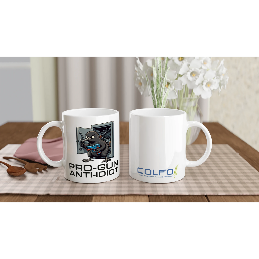 Pro-Gun, Anti-Idiot Ceramic Mug