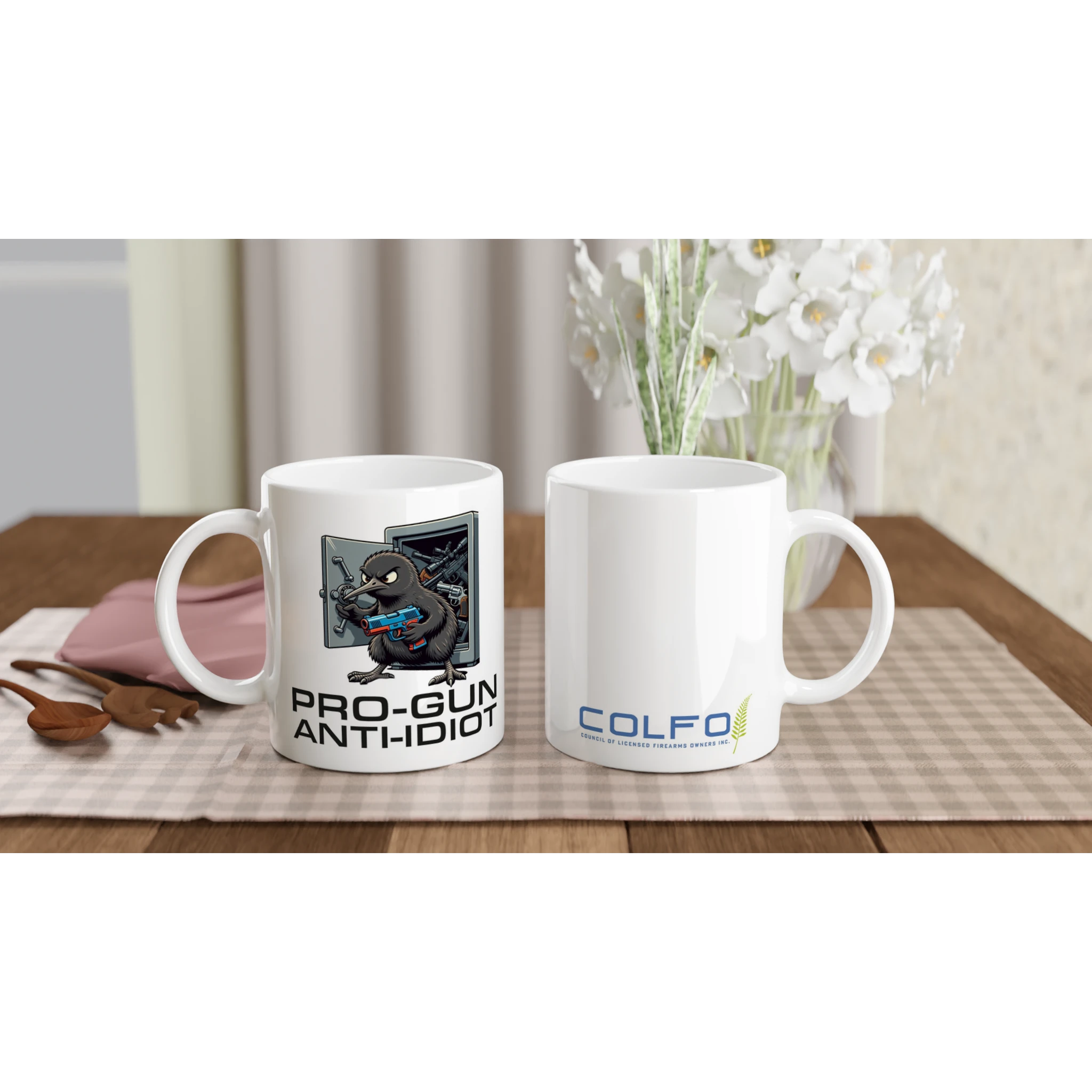 Pro-Gun, Anti-Idiot Ceramic Mug