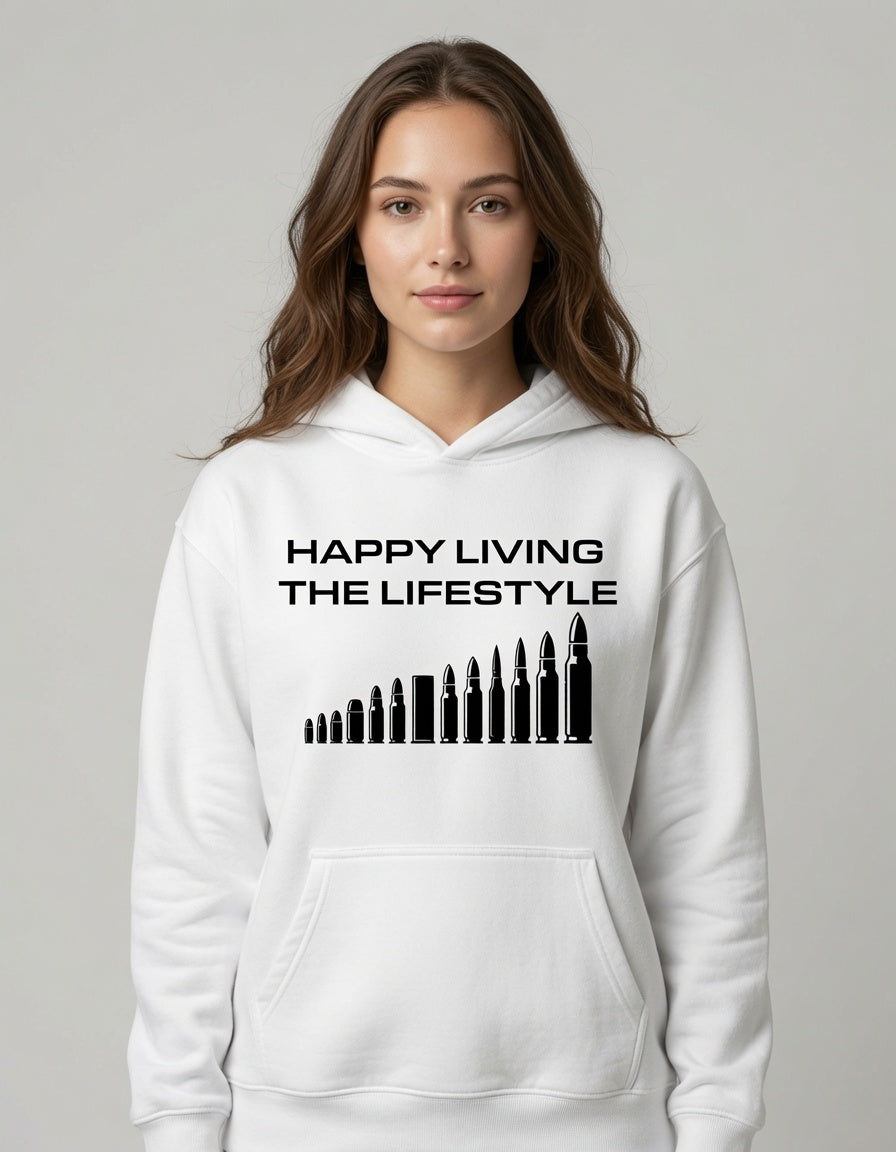 The Lifestyle Hoodie Women's Black Text NZ Flag