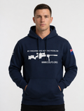"My Firearms" Modern Bolt Hoodie Men's White Text NZ Flag