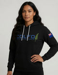 COLFO Logo Hoodie Women's 30 Years Protecting Shooting Sports Black Text