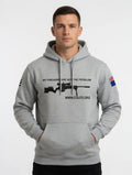 "My Firearms" Modern Bolt Hoodie Men's Black Text NZ Flag