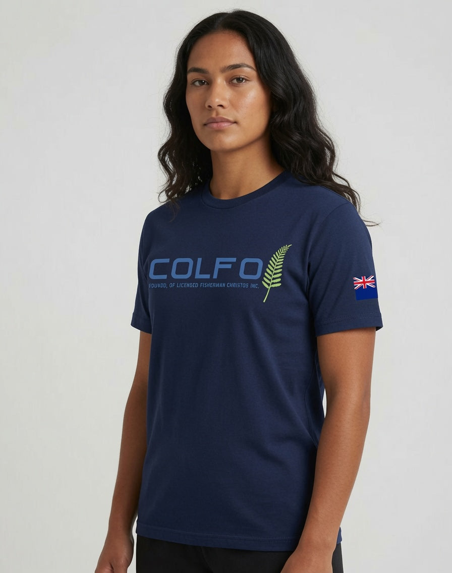 COLFO Branded T-Shirt Women's White Text