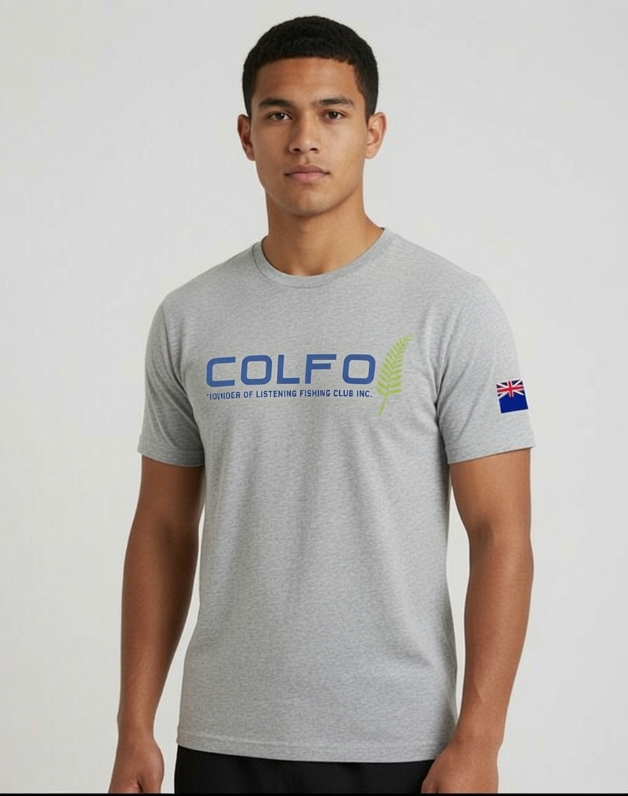 COLFO Branded T-Shirt Men's White Text