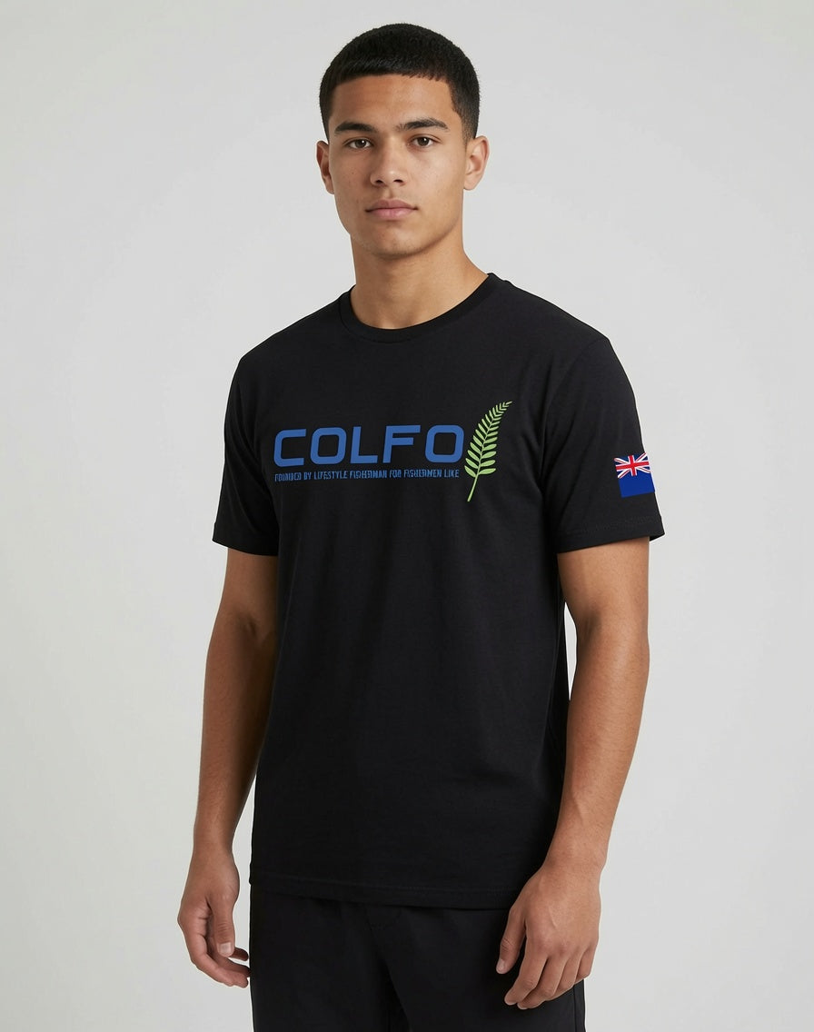 COLFO Branded T-Shirt Men's White Text