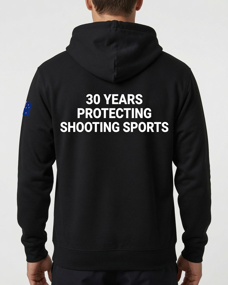 COLFO Branded Hoodie Women's NZ Flag White Text