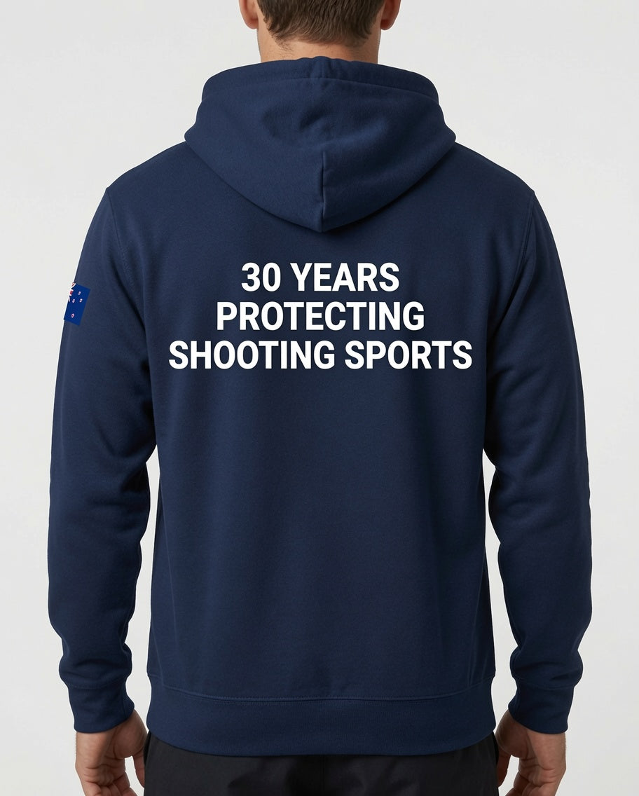 COLFO Branded Hoodie Women's NZ Flag White Text